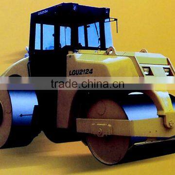 three drum road roller