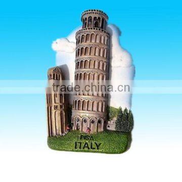 3D souvenir pisa italy Resin fridge magnet