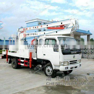 Dongfeng 4*2 telescopic boom lifts truck sale