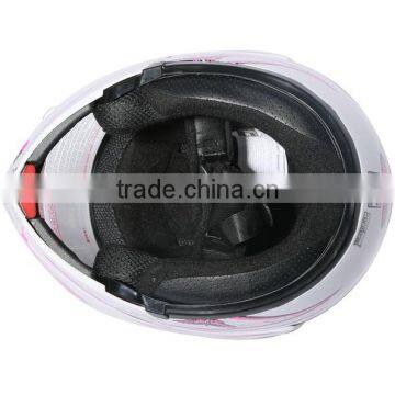 DOT Pink Butterfly Flip Up Modular Full Face Women Motorcycle Helmet Size S M L photo-2