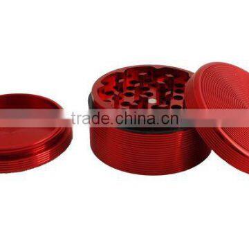 Red ripple spice grinder