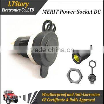 DC waterproof round Power socket Hella style for 12V 24V