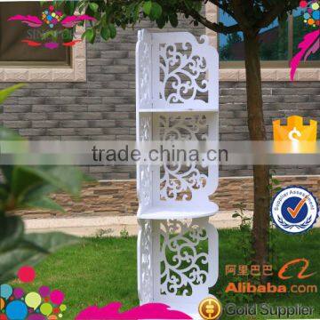 Eco-friendly Wood Plastic Carved Bookshelf photo-5