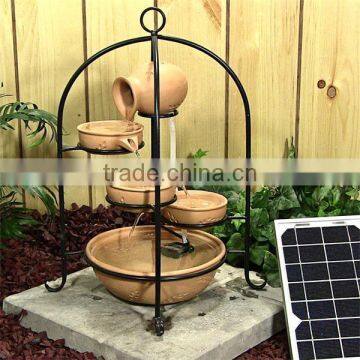 Hotsale Birdcage Solar Garden Decorative Water Fountains