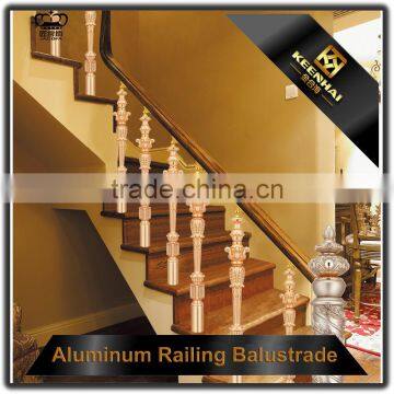 Luxury Design Decorative Powder Coated Cast Aluminum Indoor Stair Railing