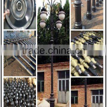 outdoor antique double arm street light poles