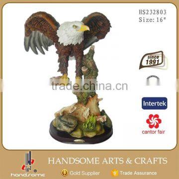 24 Inch Resin Realistic Animal Items Home Decoration Eagle Statues photo-2