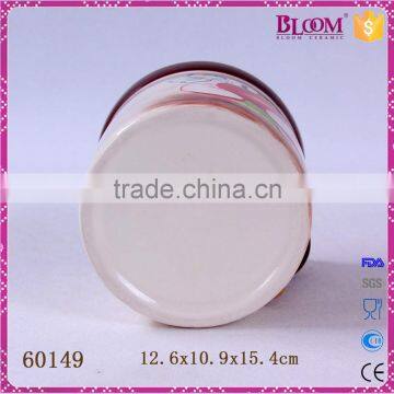 Ceramic Kitchen Coffee Canister With Wood Spoon photo-6