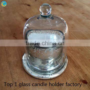 Cloche Glass Bell Dome With Base photo-4