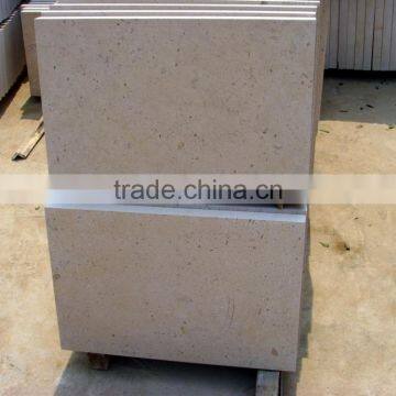 China Beige Limestone Tile Light Beige Marble Tile Cream Limestone Tile photo-4