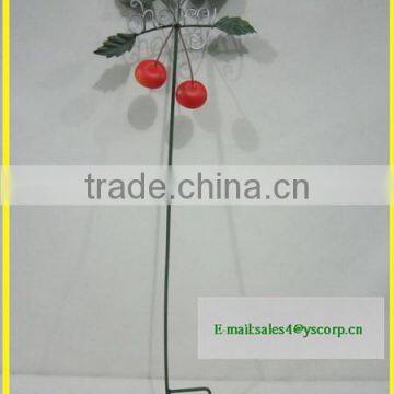 YS2015A218 Spring Fruit Series Peach Apple Pearl Watermelon Orange Wrought Iron Garden Stake photo-5