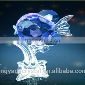 Purple Handmade Crystal Fish With a Base as Crystal Gifts for 15th Wedding Anniversary photo-2