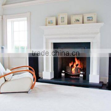 New Product Contemporary Indoor Home Decorationstone White Marble Fireplace photo-2