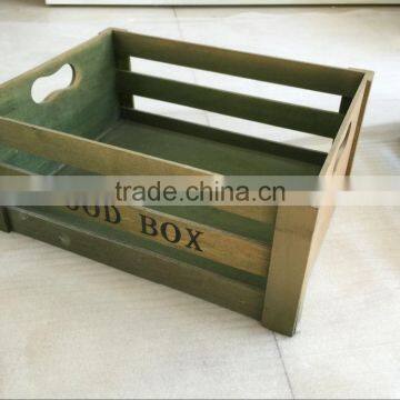 Factory Price Stain Color Wooden Fruit Crate Boxes Wooden Wine Box photo-3
