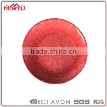 12" Flat Creative Restaurant Dishes Melamine Plate--porcelain Apperance photo-3