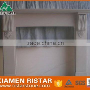 For sale natural white marble fireplace surround mantel RST-FP-K041