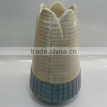 Factory direct ceramic flower vase/flower receptacle