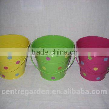 decal printing kids gardening metal bucket