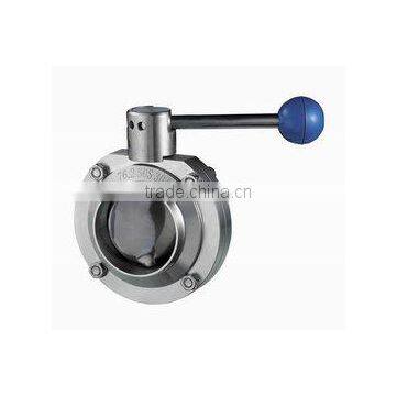 DN100 Weld Stainless Steel 304 Sanitary Low Price Butterfly Valve