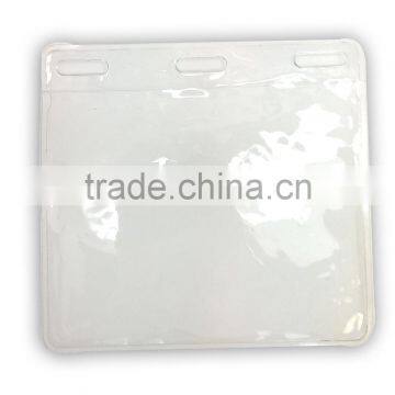 4" * 3" ID badge holder without metal clip, name tag holder, ID card holder with clip