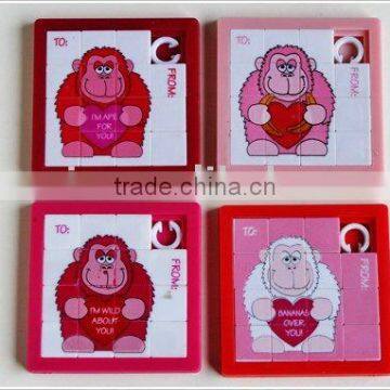 Free Sliding Puzzle,plastic Promotional Game Puzzle
