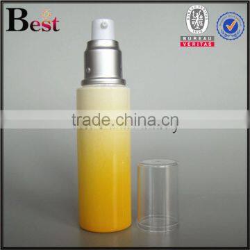 50ml China New Products Gradual Orange Matte Silver Aluminum Pump Glass Bottle China for Cosmetic Lotion photo-5