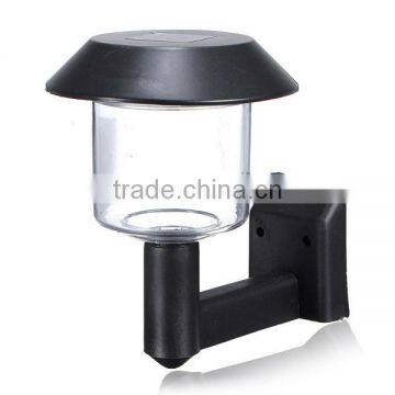 Solar Solaire Powered Wall Mount LED Light Lamp Outdoor Gutter Garden Yard