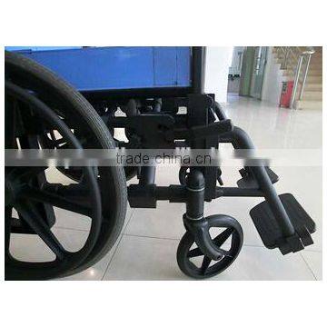Rehabilitation Therapy Supplies Topmedi TAW950BEF1 Plastic Manual Handicapped Wheelchair Made in China photo-3