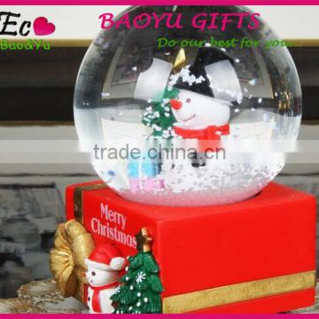 Hot Sale Gifts musical christmas snow globe handwork christmas snow globe