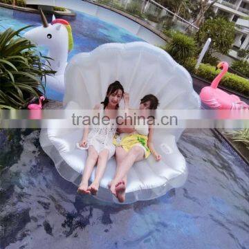 Customized Photography Props Mermaid SEA SHELL SOFA Inflatable Floating Lounge Chair Shell Scallops Row of Floating Chairs photo-2