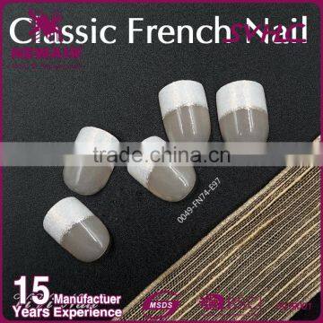Fashion French Style Artificial Finger Nails for Nail Decoration photo-6