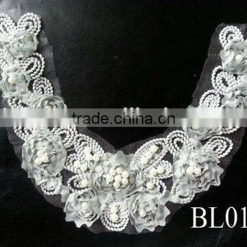 BL 0116 ladies fashion 100%cotton neck trimming design crochet lace collar