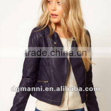 New style women's outdoor waterproof leather jacket