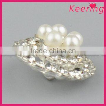 Wholesales Custom Pearl Rhinestone Buttons for Garments WBK-1460 photo-3