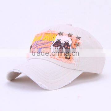 Washed Cotton Baseball Cap Special Embroidery Hats photo-3