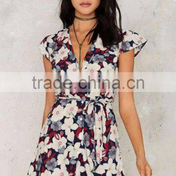 2017 New Latest Designer One Piece Maxi Fashion Sexy Dress photo-2