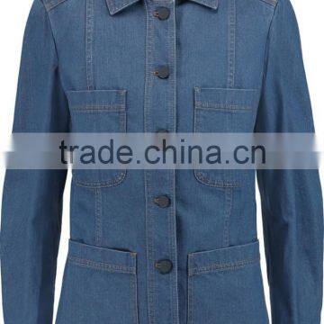 2016 New Style High Quality Denim Jacket Women Cheap Made in China photo-3