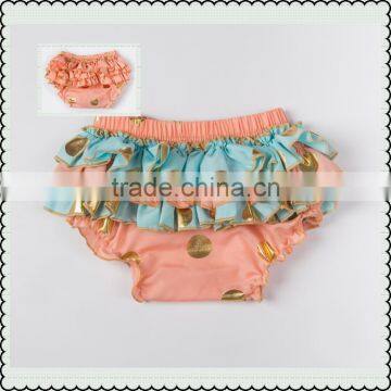 Hot Selling Baby Ruffle Cotton Diaper Cover Toddler Infants Bloomers Baby Solid Panties Bloomer Kids Bloomers photo-2