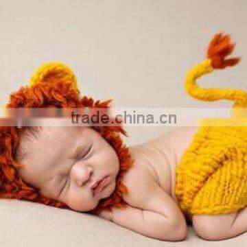 2016 unique animal shape knitting wool clothes design newborn baby photography props