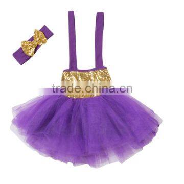 Elegant Children Kids Baby Girls Dress Sequins Tulle Tutu Toddler Tutu Dress Set photo-2