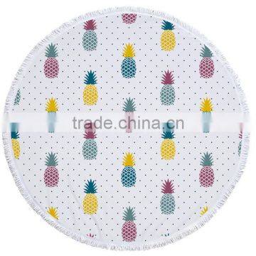 2017 Funny Adult&Kids Printed Velour Round Beach Towels With Tassels Wholesale photo-2