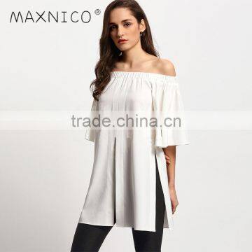 Maxnegio 2017 ladies off shoulder top women plus size clothing