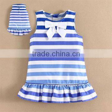 Summer Dresses Strips Design mom and bab Fashion Simple Beautiful Dress for Infant and Toddler Girls