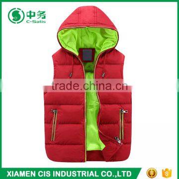 Morden Fashion Korean Style Zip Up Youth Mens Winter Duck Down Vest for Sale photo-2