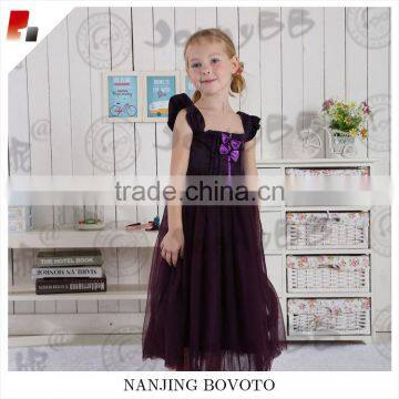 boutique girls dark purple backless easter party dress