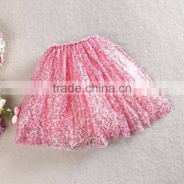 Valentines Day Gift Special Design Girls Cotton Sequins Skirt 2PCS Boutique Dresses photo-2