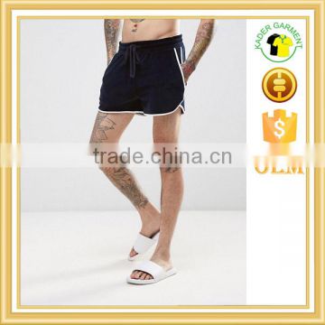 Custom velour sports pent men, runner shorts, gym fitness shorts