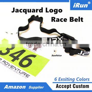 Race Belt Triathlon - 2017 Custom Race Number Bibs Holder Belt - Kids Race Number Holder - 6 Existing Colors