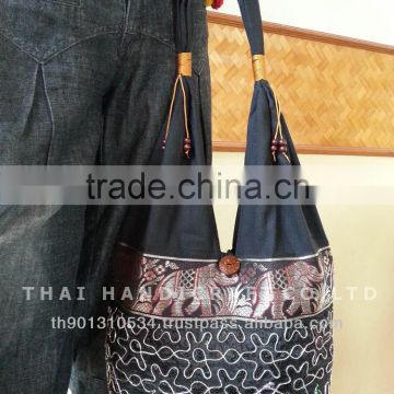 New Thai Silk Embroidered Handbag Tote Bag