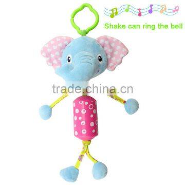 China Supplier Animal Bed Bell Pull String Musical Baby Plush Toy H168001